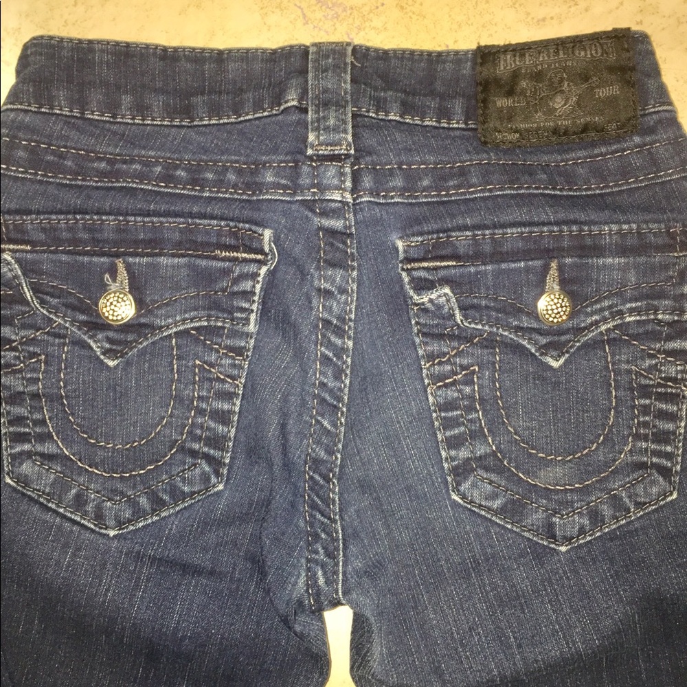 Woman’s True Religion Dark Denim Skinny Jeans 24